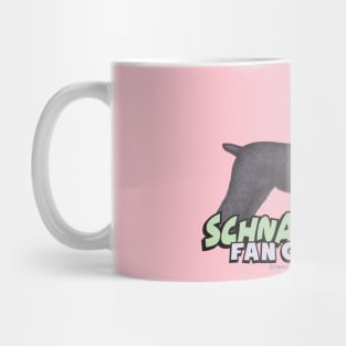 Cute Black Schnauzer Dog posing with Attitude Mug